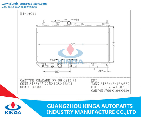 16400-87F41 an den Spalten-Heizkörpern für DAIHATSU-SCHARADE 93-98 G213 fournisseur