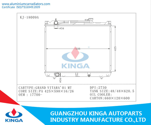 Elektrisches Heizkörper SUZUKIS GROSSARTIGE VITARA-01 DPI 2730 Soem 17700-52D00 fournisseur