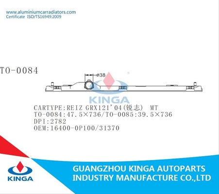 M.Ü. Heizkörper-Spitzenbehälter-Heizkörper-Plastikbehälter TOYOTA-REIZ GRX121/2 04 fournisseur