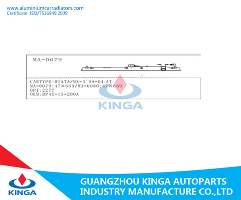 Heizkörper-Plastikbehälter Soems BP4X-15-200A MIATA/MX-5 99-04 AN fournisseur
