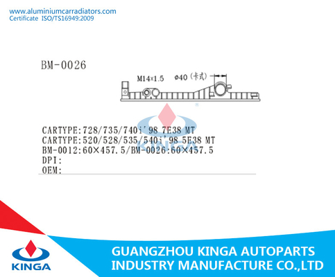 Wasserkasten-Ersatz BMWs CHRYSLER Soems 2246010 Plastikneon '95 - 99 AN fournisseur