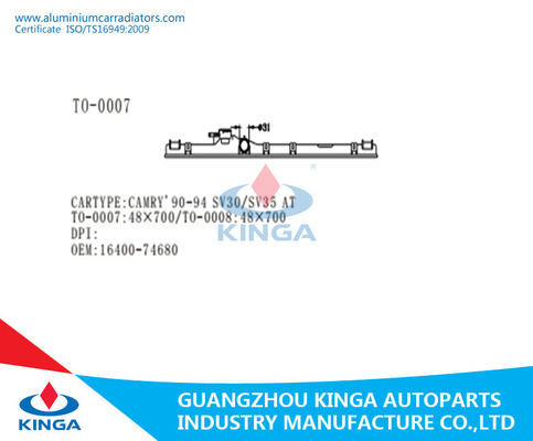 CAMRY 90-94 SV30/SV35 Heizkörper-Spitzenbehälter Heizkörper-am Plastikbehälter Soems 16400-74680/74690 fournisseur