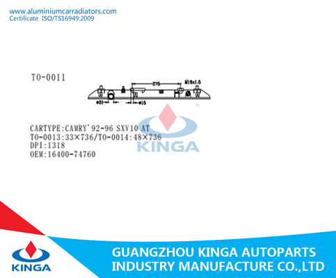 Gewohnheit CAMRY 92-94 SV40 AN Heizkörper-Plastikbehälter Soem 16400-7A140 fournisseur