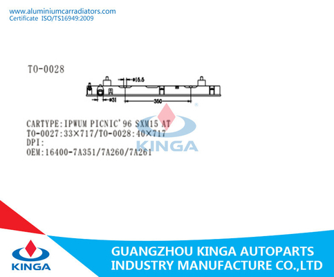 Plastikbehälter Soems 16400-7A351/7A260/7A261Radiator für TOYOTA IPSUM PICNIC'96 SXM15 fournisseur