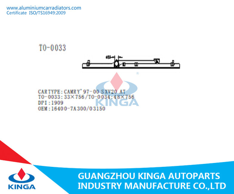 Schwarzer Heizkörper-Plastikbehälter-/Spitzen-Behälter-Plastik für Toyota CAMRY'97 - 00 SXV20 fournisseur