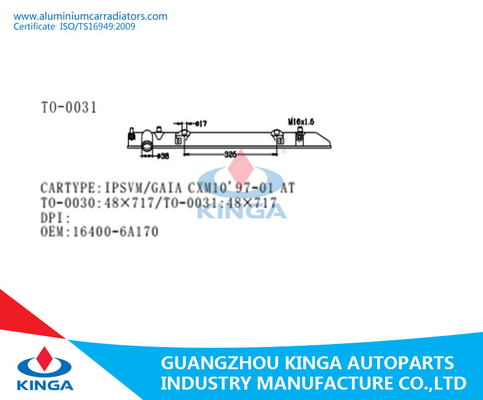 Heizkörper-Plastikbehälter 1997-2001 Toyotas Ipsvm Gaia CXM10 16400-6A170 fournisseur