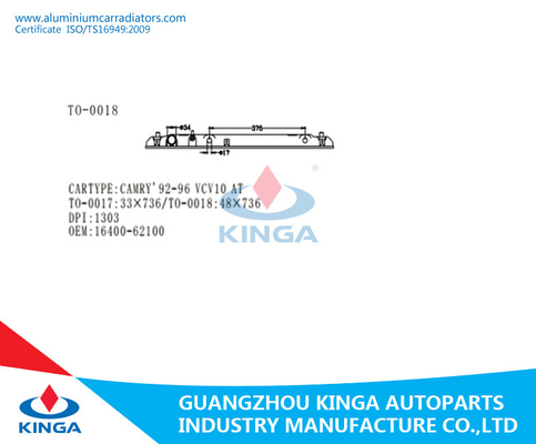 Heizkörper-Plastikbehälter CAMRY'95-96 MCV/MCX 10 Soems 16400-20050/20060 AN fournisseur