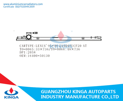 Aluminiumplastikauto-Auto heizkörper-Spitzen-Behälter-Toyotas Lexus IS200/IS300'99 fournisseur