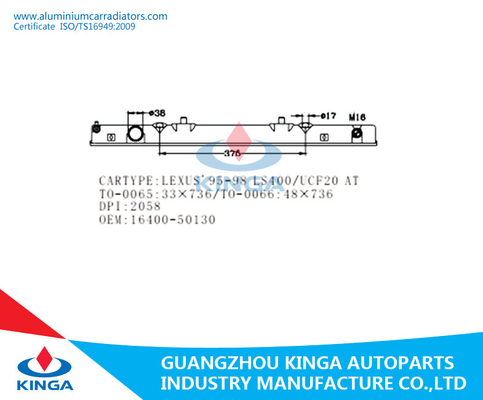 LS400/UCF20 LEXUS 95-98 AN starker Heizkörper-Plastikbehälter Soem 16400-50130 fournisseur
