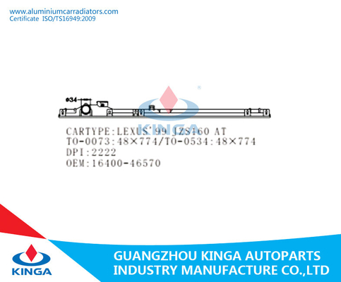 Selbstheizkörper-Spitzen-Behälter-/Heizkörper-Plastikbehälter-Ersatzteile für LEXUS'99 JZS160 Soem 16400-46570 fournisseur