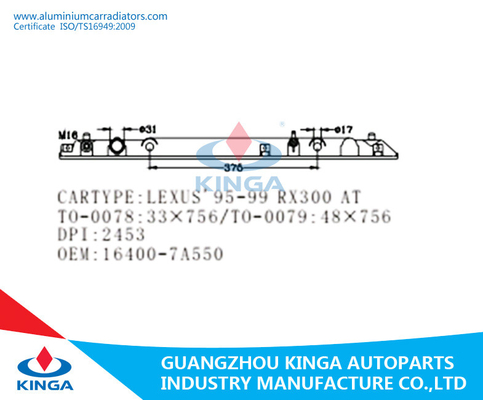 Selbstheizkörper-Plastikbehälter Soems 16400-7A550 r TOYOTA LEXUS'95-99 RX300 Heizkörper-Endenbehälter fournisseur