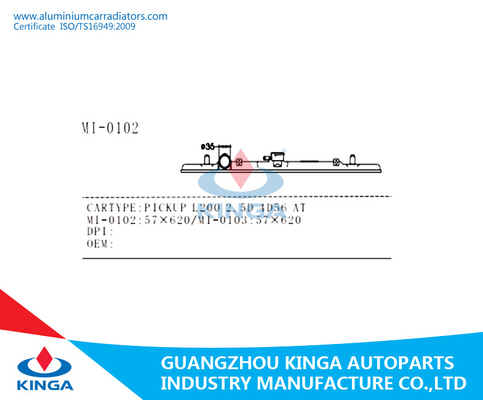 Aluminiumkühlmittel-Wasserkasten sammelheizkörper-Nissan-Aufnahmen-L200 2.5D 4D56 zerteilt fournisseur