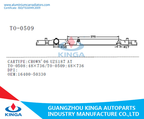 TOYOTA KRÖNEN die Maschine UZS187, die Selbstplastikwasserkasten ersatzteile Soems 16400-50330 abkühlt fournisseur