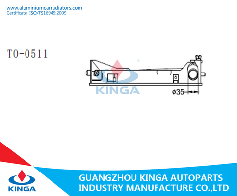 1.89* 15,75 Zoll Maschinen-Heizkörper-Plastikbehälter für AVENSSIS 2.0I 16V Toyota 16400-0H120 fournisseur